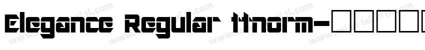 Elegance Regular ttnorm字体转换